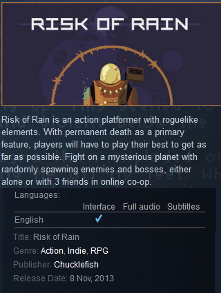 Risk of Rain Steam - Click Image to Close